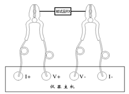 50A直流电阻测试仪测试线接线图